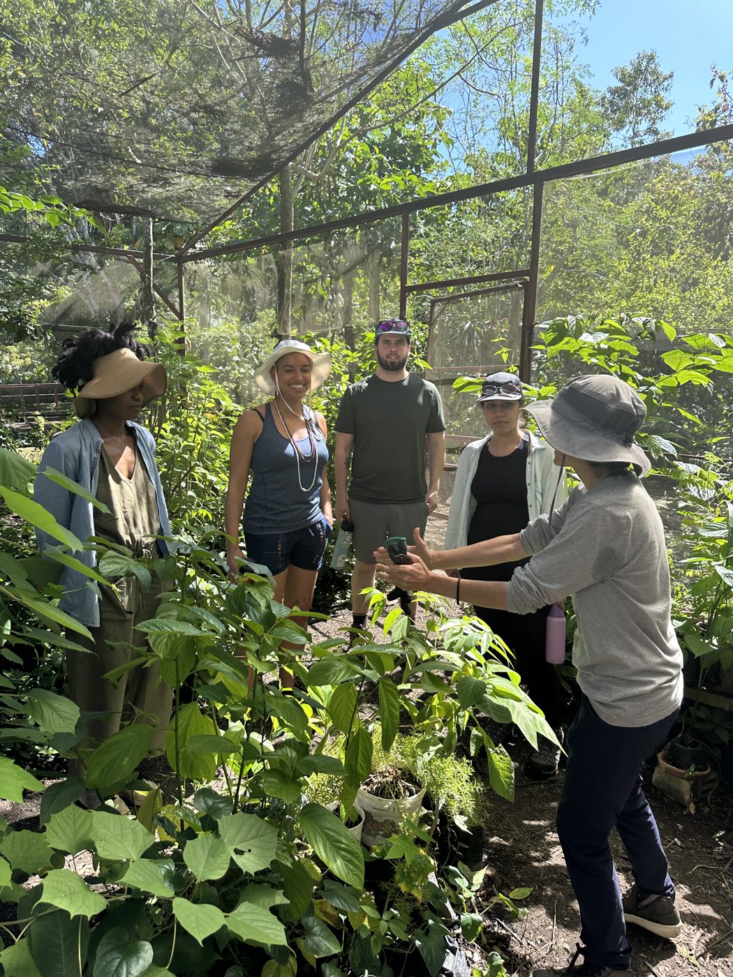 Visita guiada en el vivero · Finca Tierra Negra